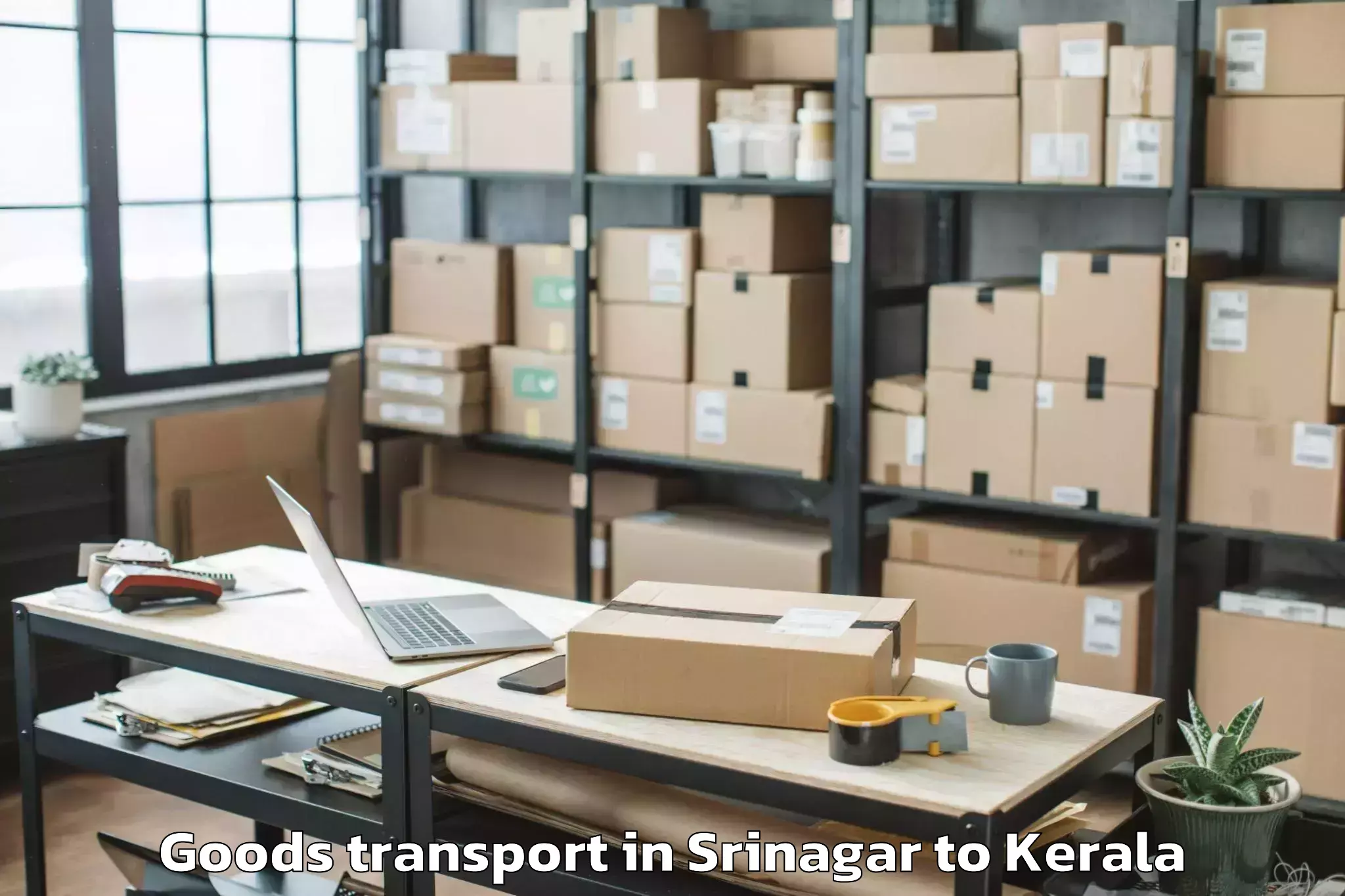 Get Srinagar to Vadakkencherry Goods Transport